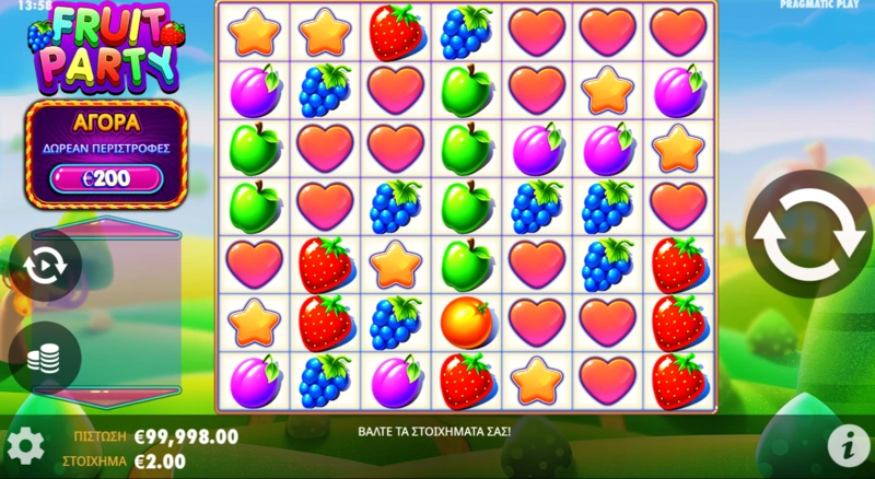 Fruit Party slot features